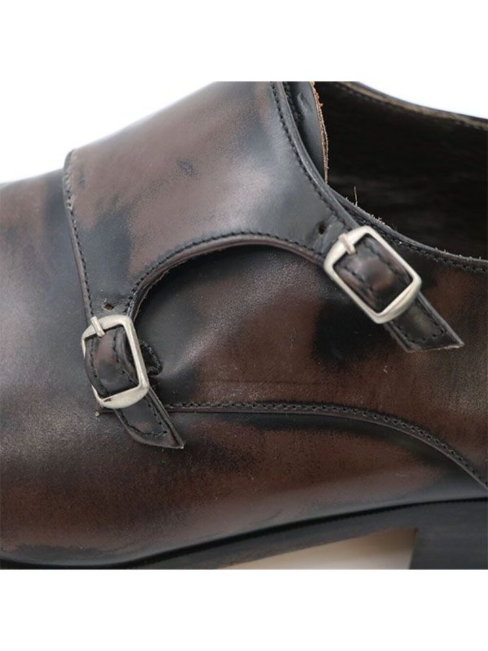 Louis Vuitton Double Monk Strap Shoes Business Size 8 Leather - Picture 10 of 11